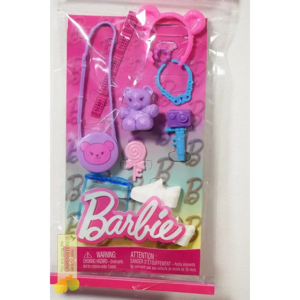 Barbie Fashions Teddy Bear Accessories 10pc Set